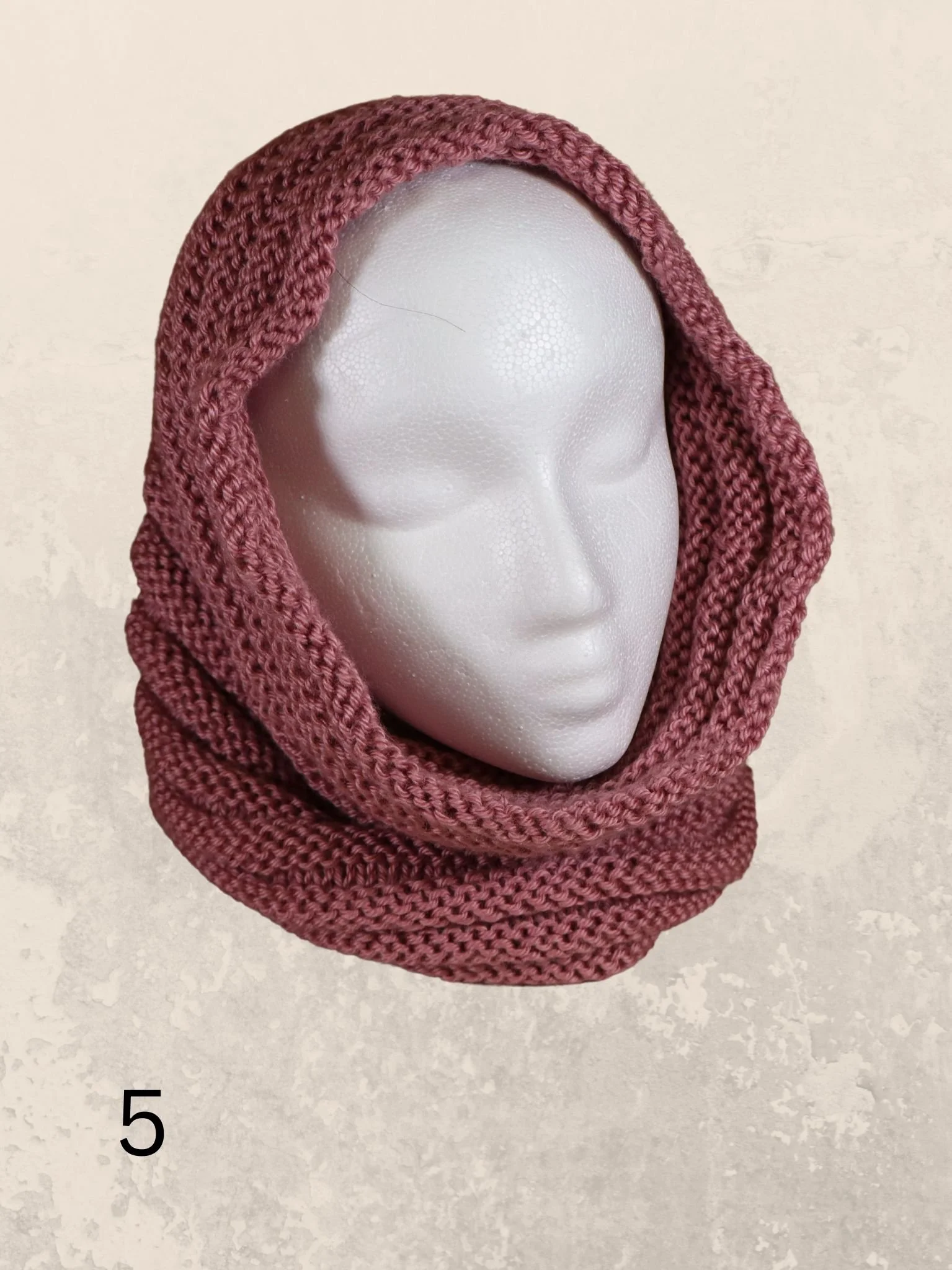 Knitted cowl hood - bplattoriginals Custom Fabric Accessories